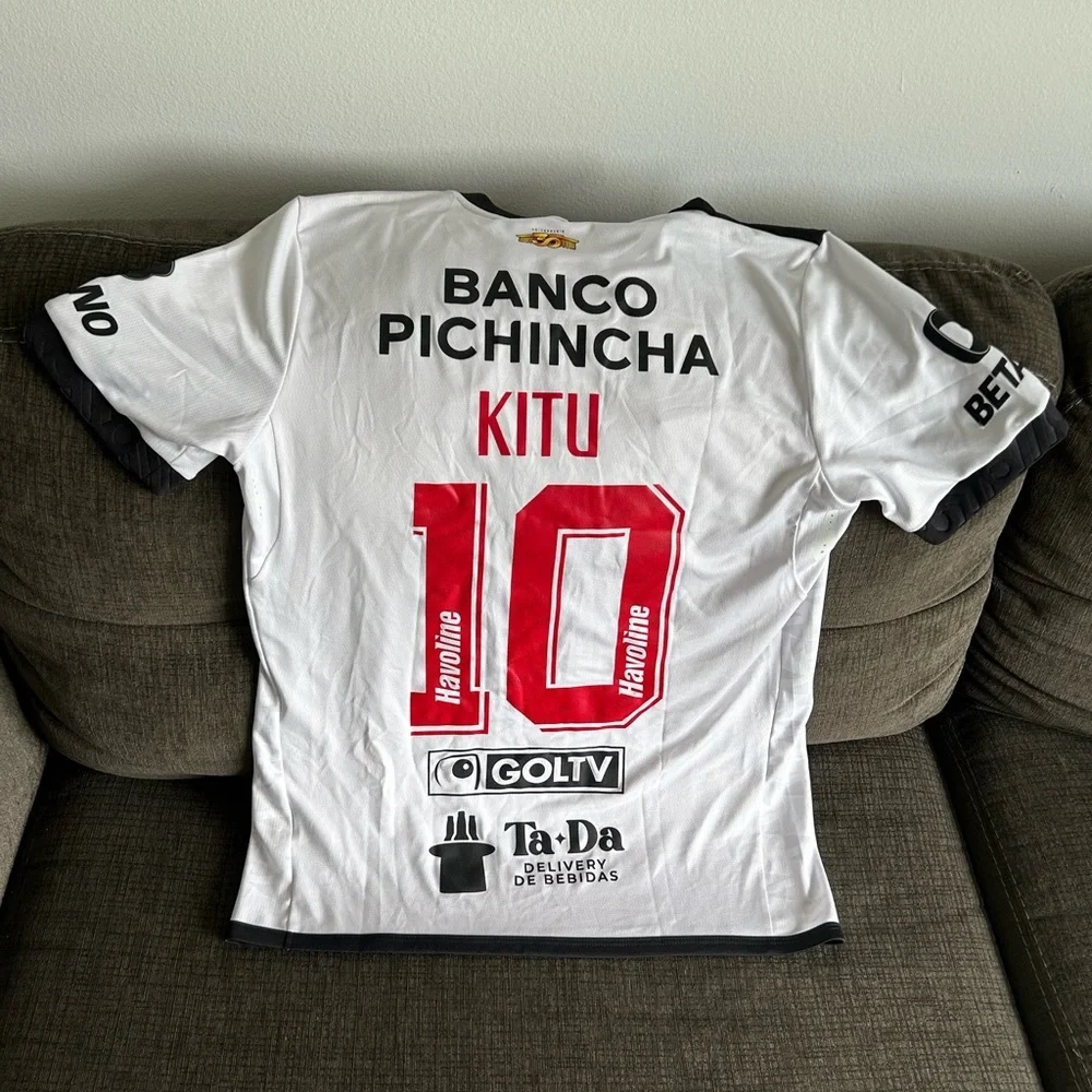 Marathon Authentic Barcelona Guayaquil Kitu Diaz #10 Ecuador Jersey Men's Sz: M - Picture 4 of 4